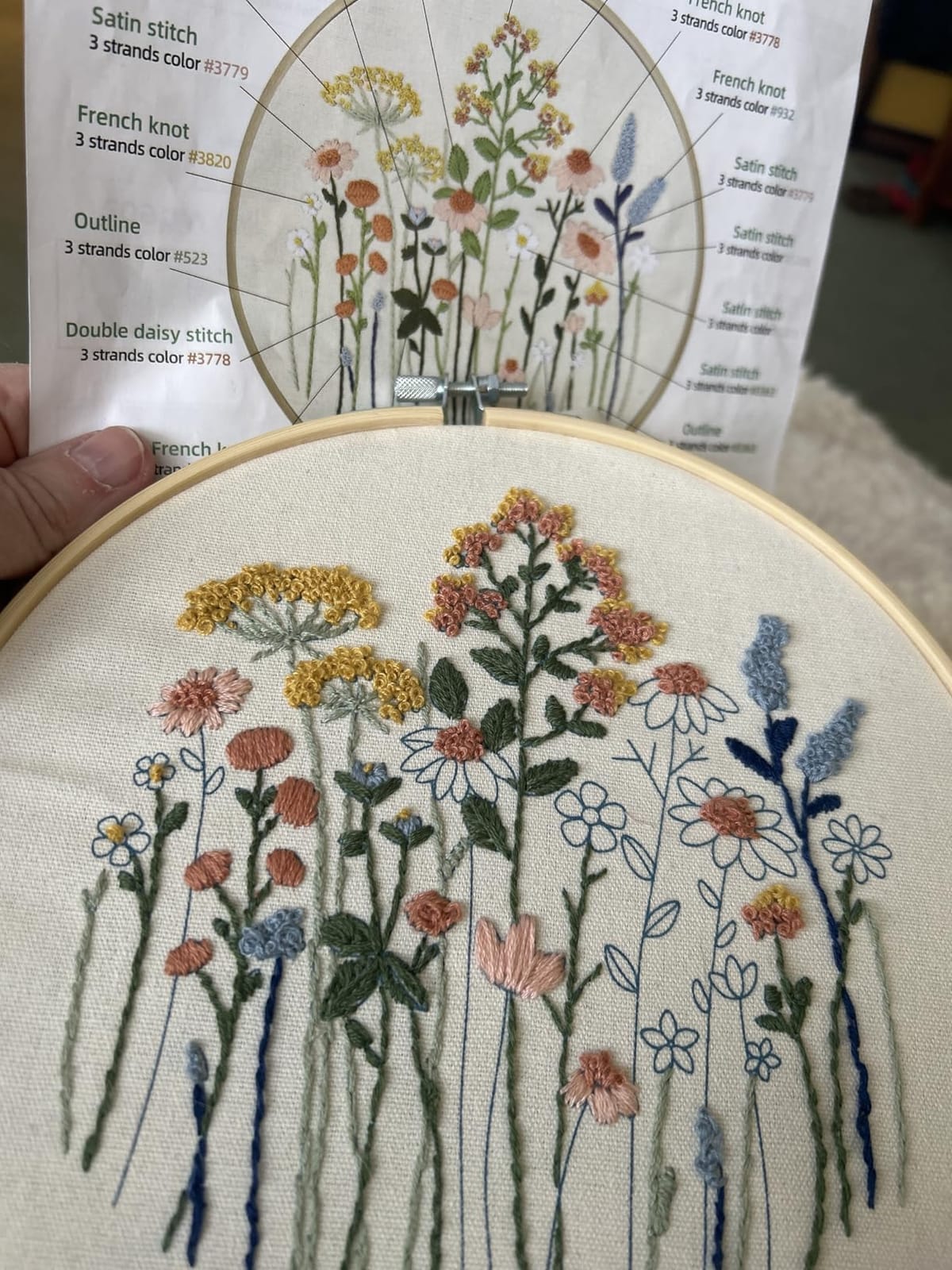 CYANFOUR 5 Pack Beginner Embroidery Kit for Adults with Video & Instruction | Easy to Learn Floral Embroidery Patterns, Includes Multiple Accessories, Gift for Craft Lovers customer photo 2