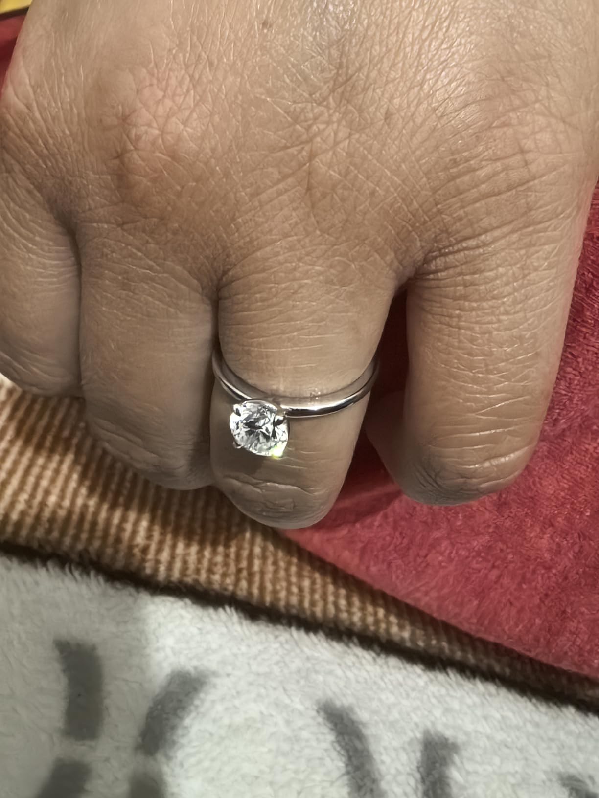 14k White Gold Engagement Ring/Wedding Ring With 0.20 to 3.00 Carats Lab Grown Diamond (E Color, VS1 Clarity) Rings For Women, IGI Certified customer photo 2