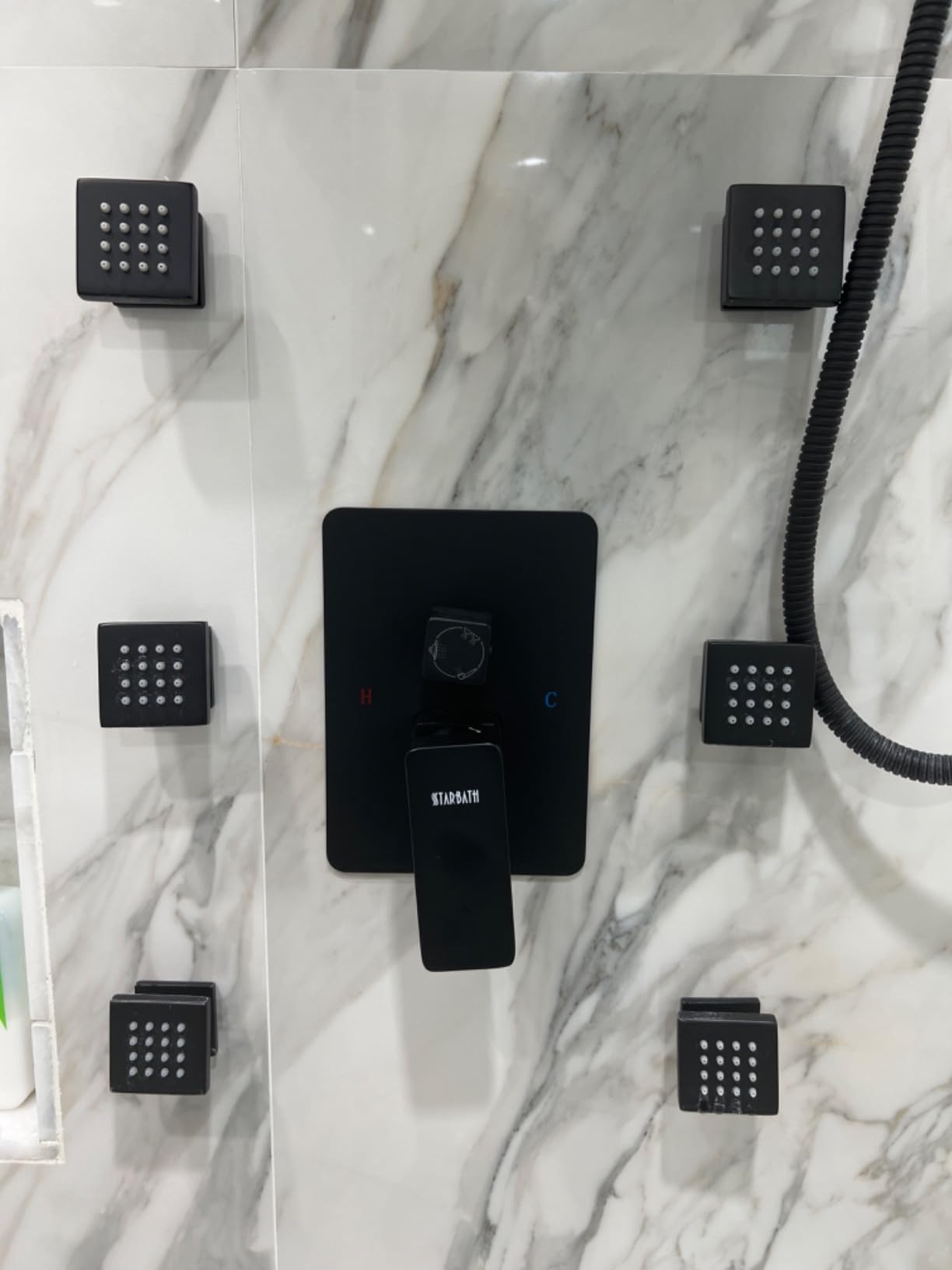 Thermostatic Shower System with Body Jets, STARBATH 12