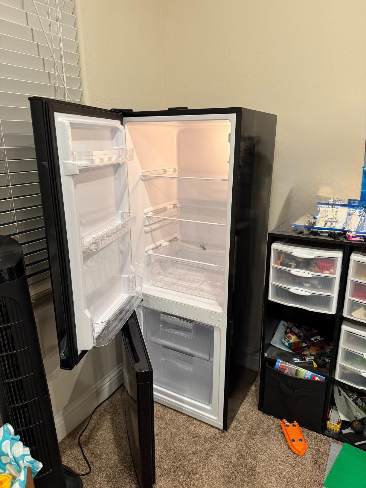 BANGSON Apartment 7.1 Cu.Ft Refrigerator with Bottom Freezer Black | Office Fridge with Bottom Freezer, Large Capacity, Energy Saving, Adjustable Thermostat, Low Noise customer photo 1