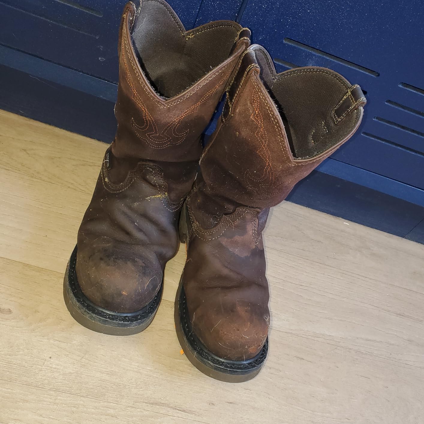 Men's Steel Toe Work Boots, Waterproof Wellington Safety Boots customer photo 2