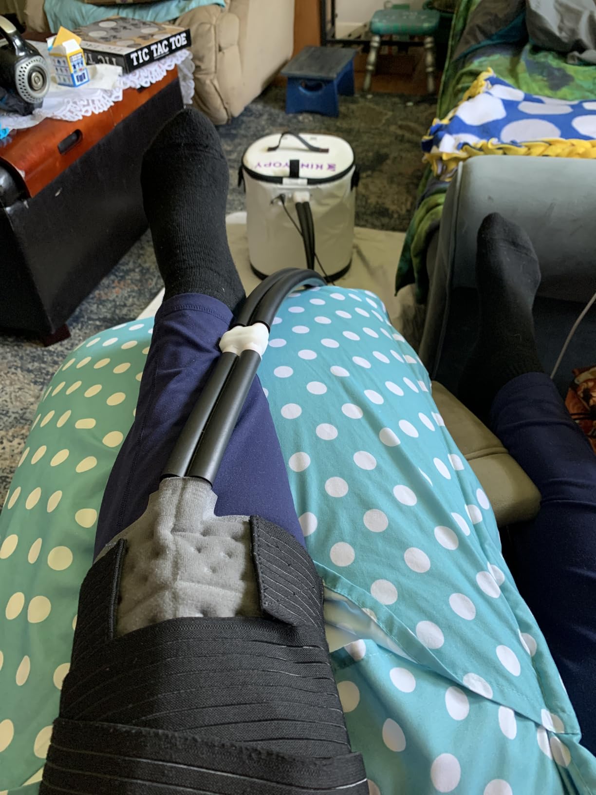 Cold Therapy Machine for Knee with Programmable Timer & Quiet Pump | FSA-HSA, Ice Machine for Knee After Surgery, Knee Replacement Recovery System, Cryotherapy Pain Relief w/Universal Pad customer photo 1