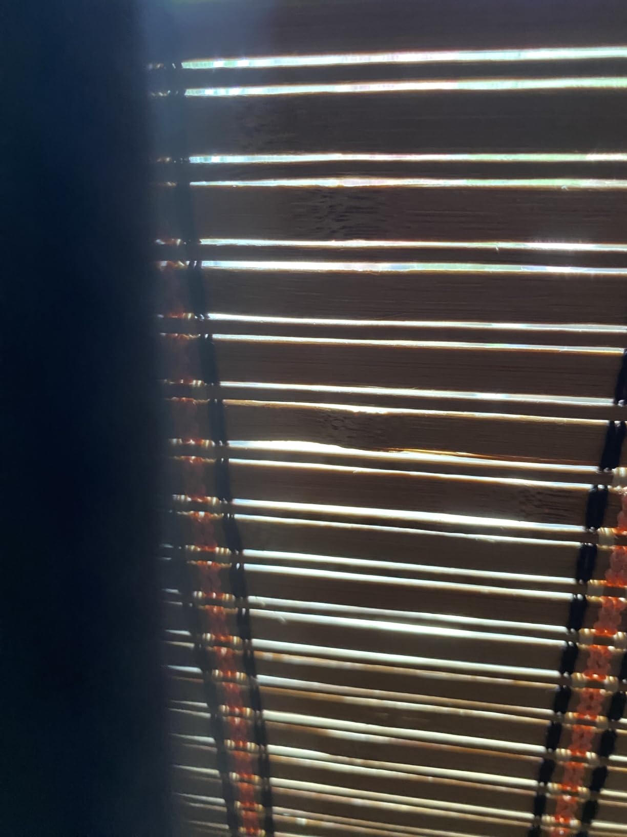 36x72 Inch Bamboo Blinds for Interior Windows, UV Protection Roman Bamboo Curtains, Light Filtering & Easy to Install Roller Shades Window Shades for Patio Indoor Outdoor, Carbonized customer photo 1
