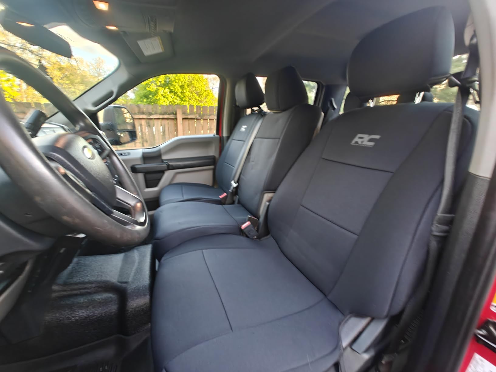 Rough Country Neoprene Front & Rear Seat Covers for Ford F-150, Lightning, F-250 & F-350 (2015-2026) Crew Cab w/Front Bench Seat & Rear 60/40 Split customer photo 2