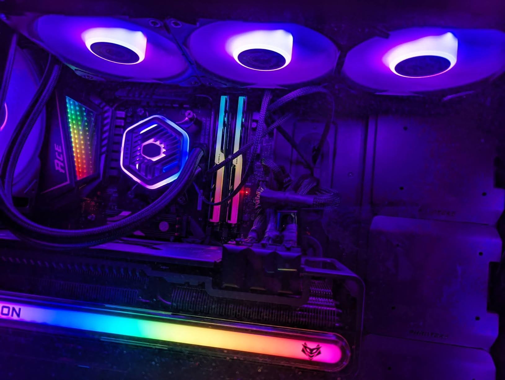 Cooler Master Atmos Stealth 360 AIO Liquid CPU Cooler, Mobius Fans | AMD AM5/AM4 & Intel LGA1851/1700 Support Cooler, 360mm, Dual-Chamber Pump, 3x Low-Noise PWM Fans, Easy Installation customer photo 2