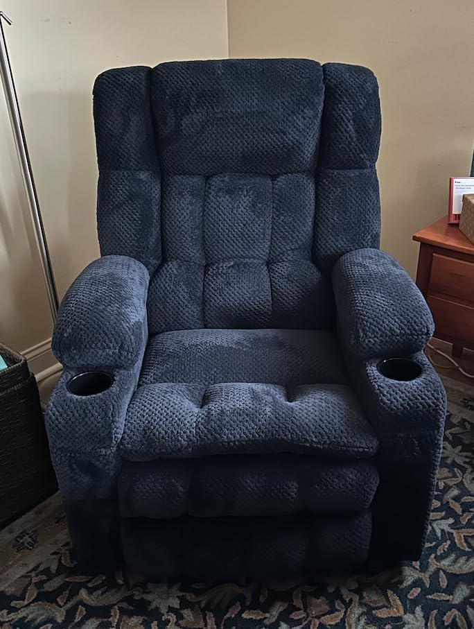 MCombo Large Dual Motor Power Lift Recliner Chair for Elderly 7896 | Zero Gravity Lift Chair with Heat and Massage, Infinite Position, Lay Flat, USB Ports, Cup Holders, Fabric (Mocha) customer photo 2