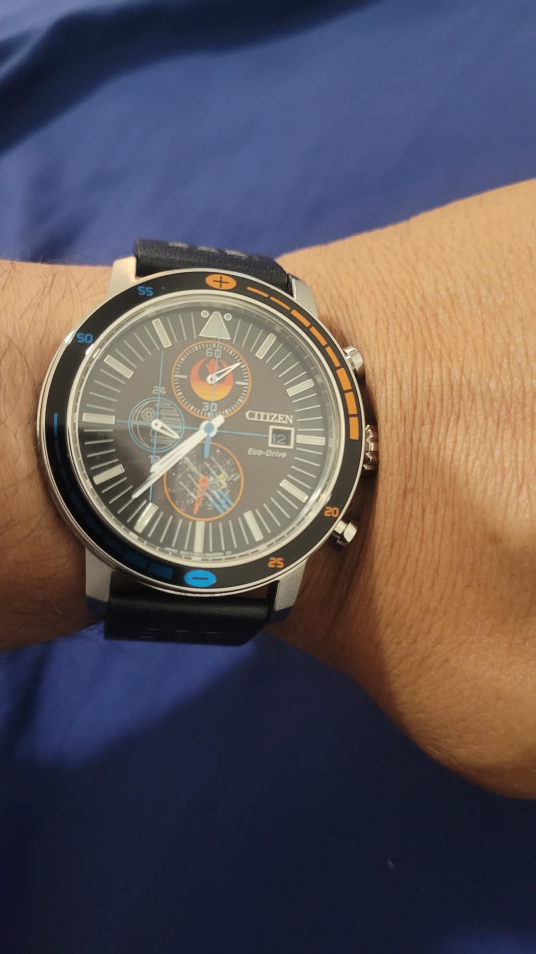 Men's Eco-Drive Rebel Pilot 44mm Stainless Steel CA0870-43W customer photo 1