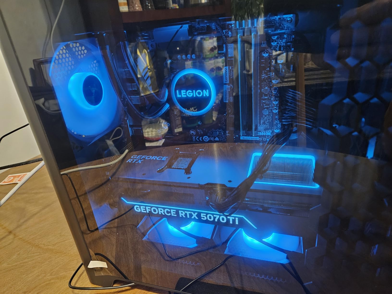 Lenovo Legion Tower 5i - AI-Powered Gaming PC - Intel Core Ultra 7 265F Processor - NVIDIA GeForce RTX 5070 Ti Graphics - 32 GB Memory - 1 TB Storage - 3 Months of PC GamePass customer photo 2
