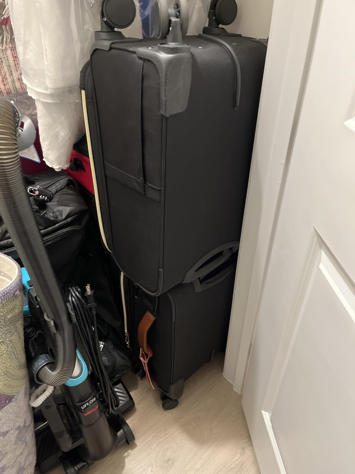 LOVEVOOK Carry on Luggage 22x14x9 Airline Approved with Garment Folder & Spinner Wheels, 20 Inch Large Rolling Carry-on Suitcase customer photo 1