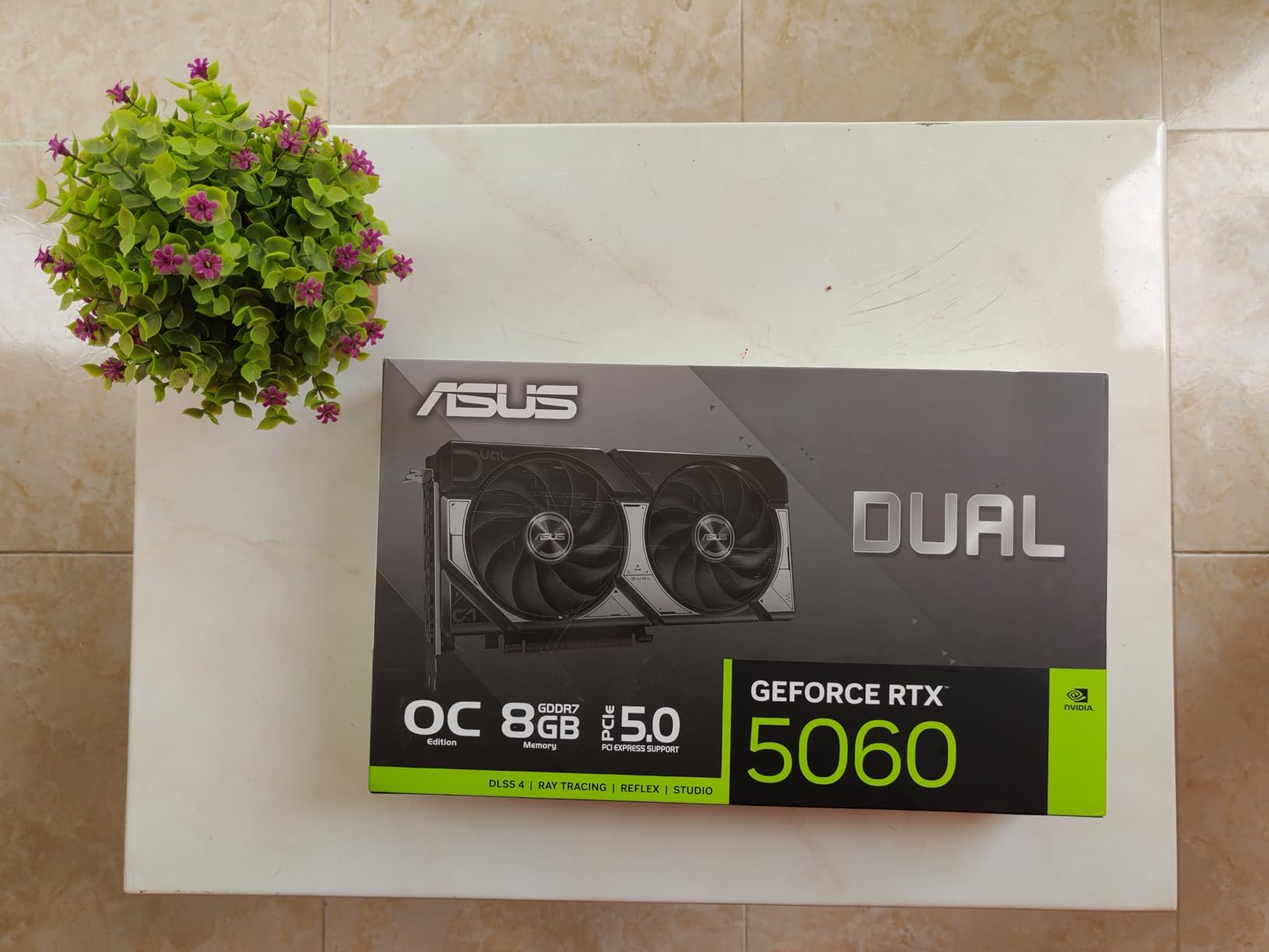 ASUS Dual NVIDIA GeForce RTX 5060 8GB GDDR7 OC Edition (PCIe 5.0, 8GB GDDR7, DLSS 4, HDMI 2.1b, DisplayPort 2.1b, 2.5-Slot Design, Axial-tech Fan Design, 0dB Technology), 3 Year Warranty customer photo 2