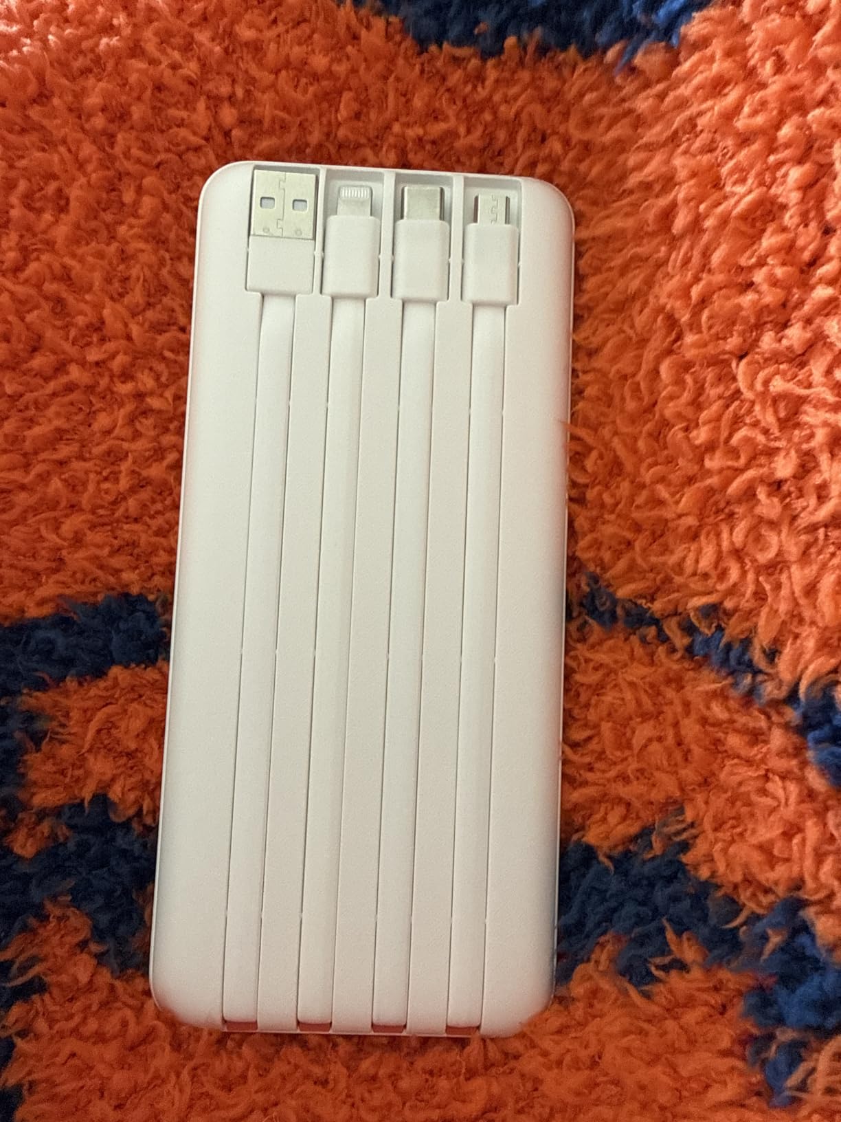 Orfeika 20000mAh Power Bank, Portable Charger with 4 Built-in Cables | 20W PD USB C Fast Charging,6 Outputs,LED Display,Flight-Safe,Travel Essentials Battery Pack for iPhone, Galaxy, iPad & More customer photo 2