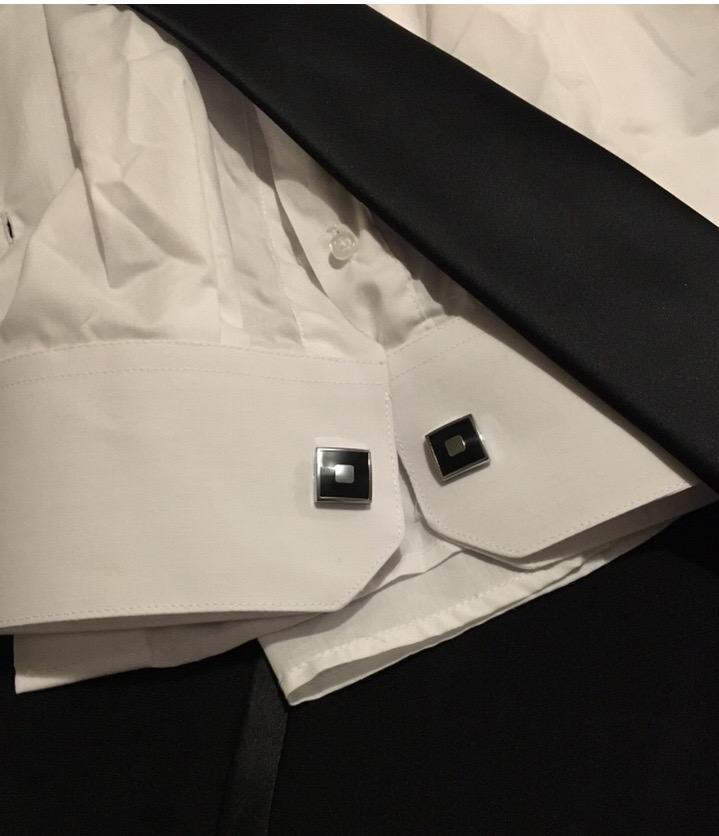 Cufflinks for Men, Men's Tuxedo Studs and Cufflinks Set customer photo 1