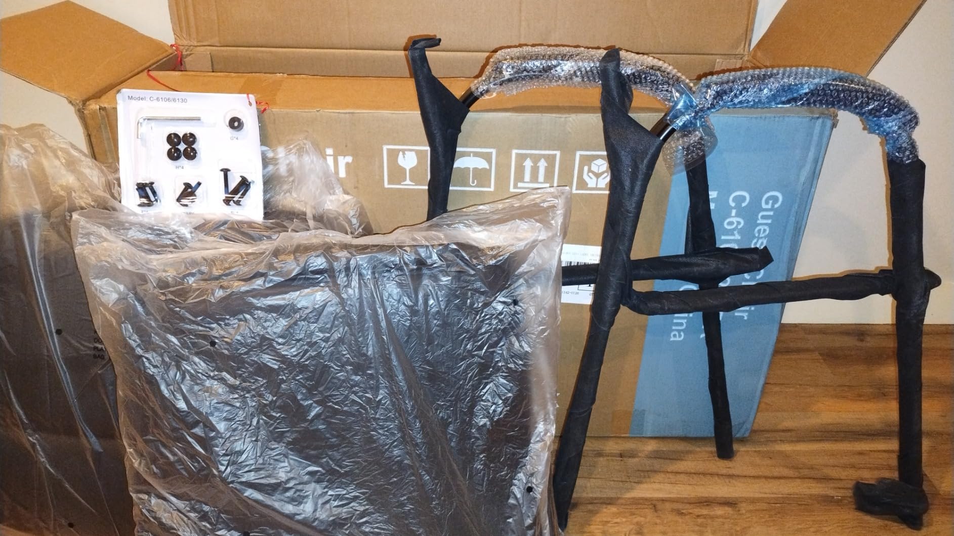 Sweetcrispy Waiting Room Chairs Set of 2, Executive Office Guest Chairs | PU Leather, Padded Arms, Big and Tall, No Wheels Stationary, Reception Conference Lobby Area Meeting Medical Clinic Room customer photo 2