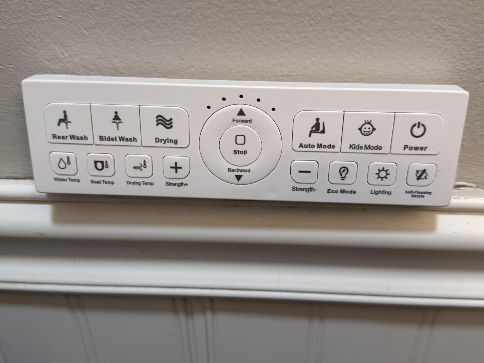 Electric Bidet Toilet Seat Elongated - Heated Seat, Warm Water & Dryer | Wireless Remote & Side Knob Dual Control, Self-Cleaning Nozzle, Slow-Close Lid, LED Display, Night Light, Easy DIY Install customer photo 2