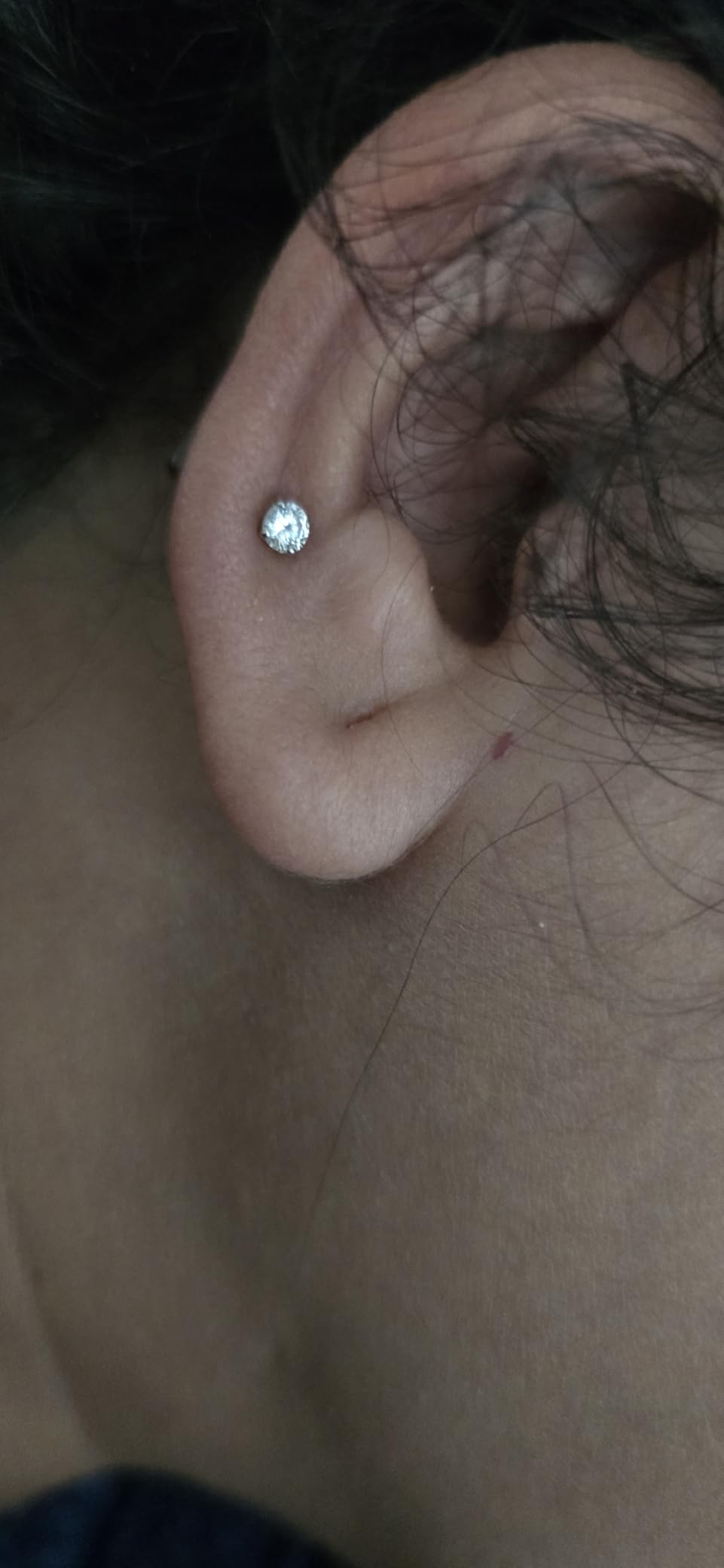 Belacqua Lab Grown Diamond Stud Earrings in 14K White Gold, Round Cut, 1/4 to 4 Carat, F-Color, VS-Clarity, 4 Prong Setting, Push Back, Jewelry for Women, Gift Box Included customer photo 1
