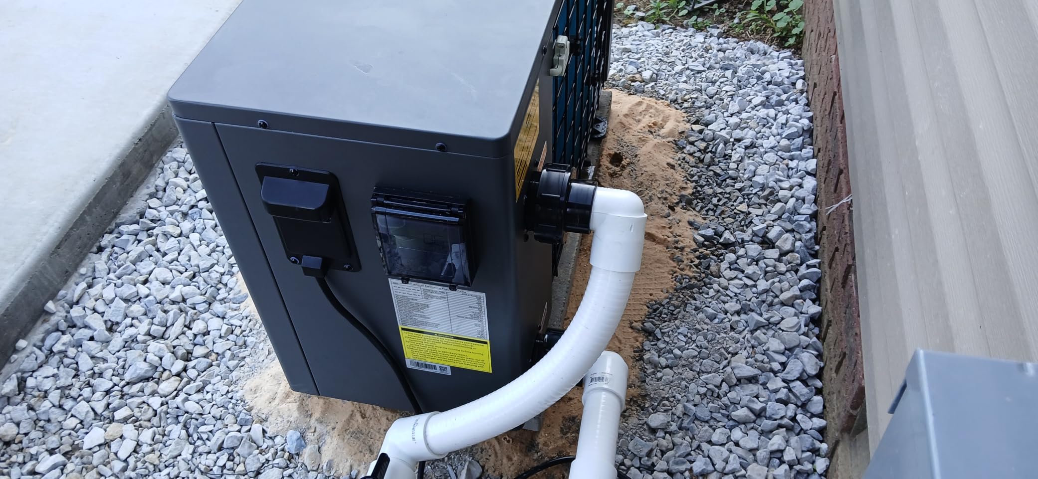 140,000 Btu Electric Pool Heat Pump for Inground Pools 220V | 42,000 Gallon Inverter Pool Heater For Above Ground Pool With High COP 12.8 Energy Save 45% WiFi App Control 47dB customer photo 1
