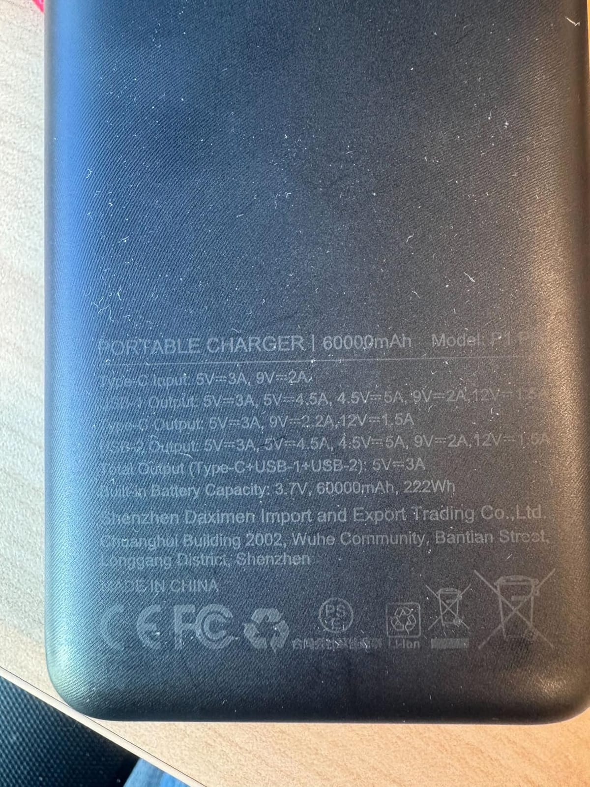 ZZI Portable Charger Power Bank 60000mAh, 22.5W PD Fast-Charge Battery Pack | Charge 5 Devices, 3-Ports & 3 in 1 Cable, 60% in 30min, 10 times for iPhone, Fit All Cell Phone/Tablets, Camping/Travel/Outage customer photo 1