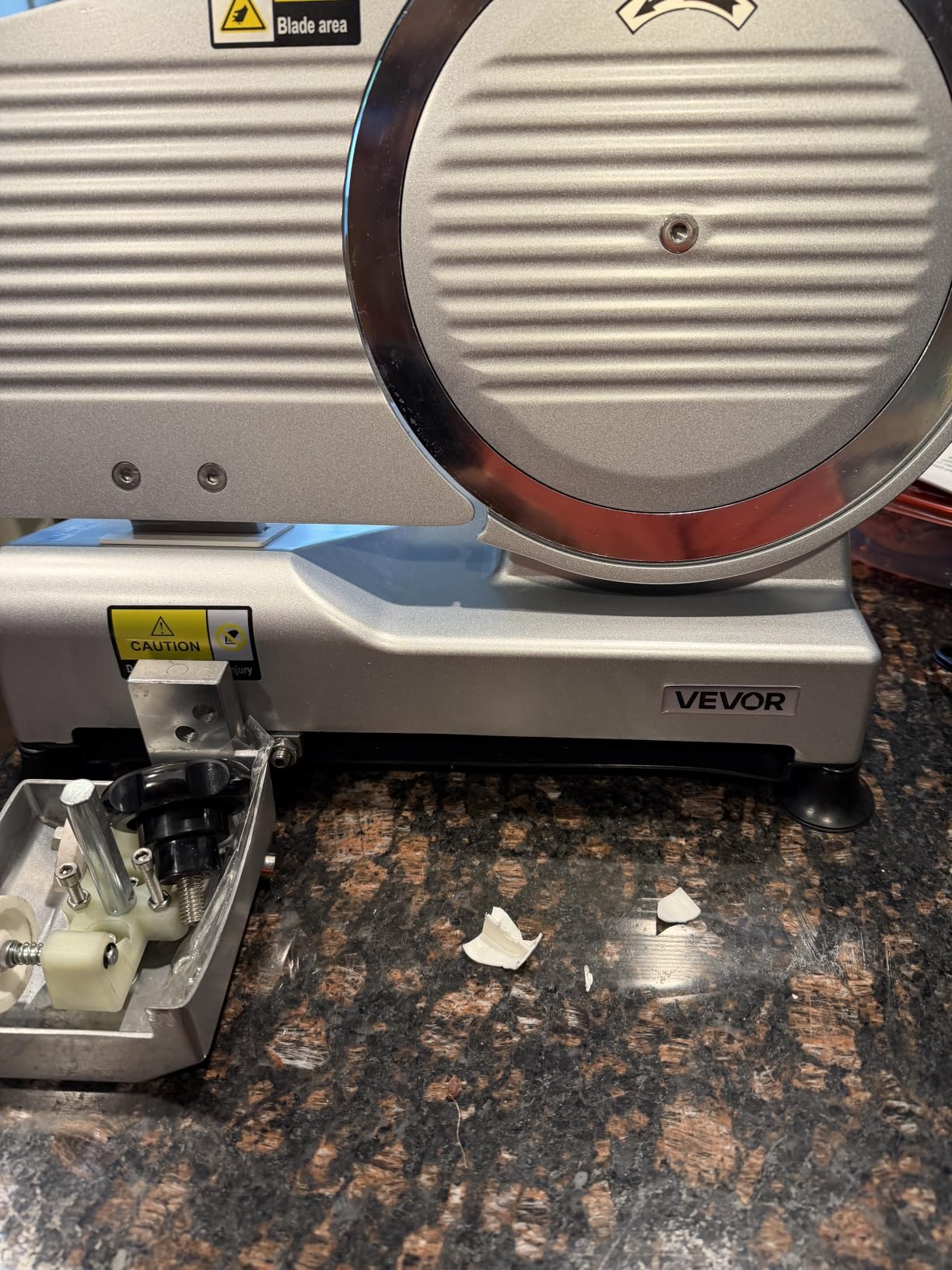VEVOR Commercial Meat Slicer, 320W Electric Deli Slicer Machine with 10 inch SUS420 Blade, 0-0.4 inch Adjustable Thickness, for Frozen Meat, Ham, Baguett, Steak customer photo 1