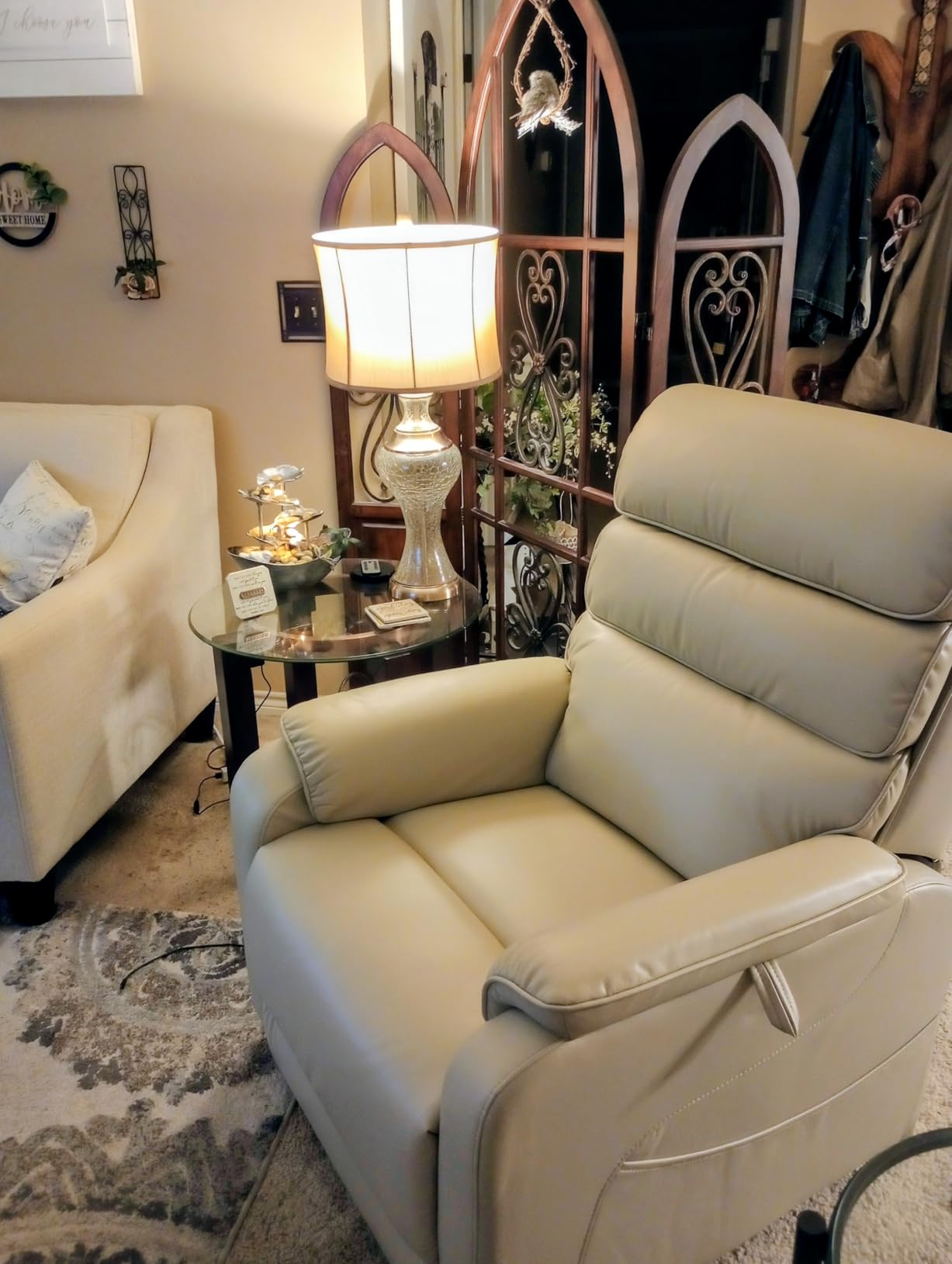EONIX Power Lift Recliner Chair for Elderly, Massage & Heat, Large | Assist with Standing, Infinite Position, Lay Flat, USB Ports, 3.1