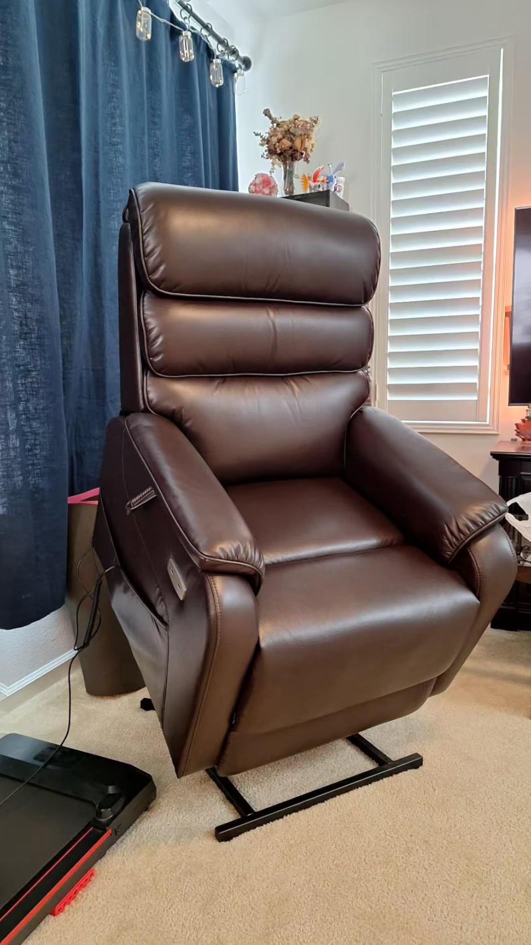 EONIX Power Lift Recliner Chair for Elderly, Massage & Heat, Large | Assist with Standing, Infinite Position, Lay Flat, USB Ports, 3.1