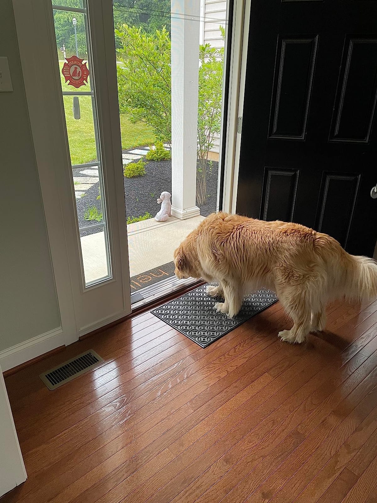 Genius Cool Retractable Screen Doors for Single Door, Standard Width Height | Width (32 in to 36 in) x Height 80 in, White, Roll Away Retractable Screen Doors for Front Door and More, Easy Install customer photo 2