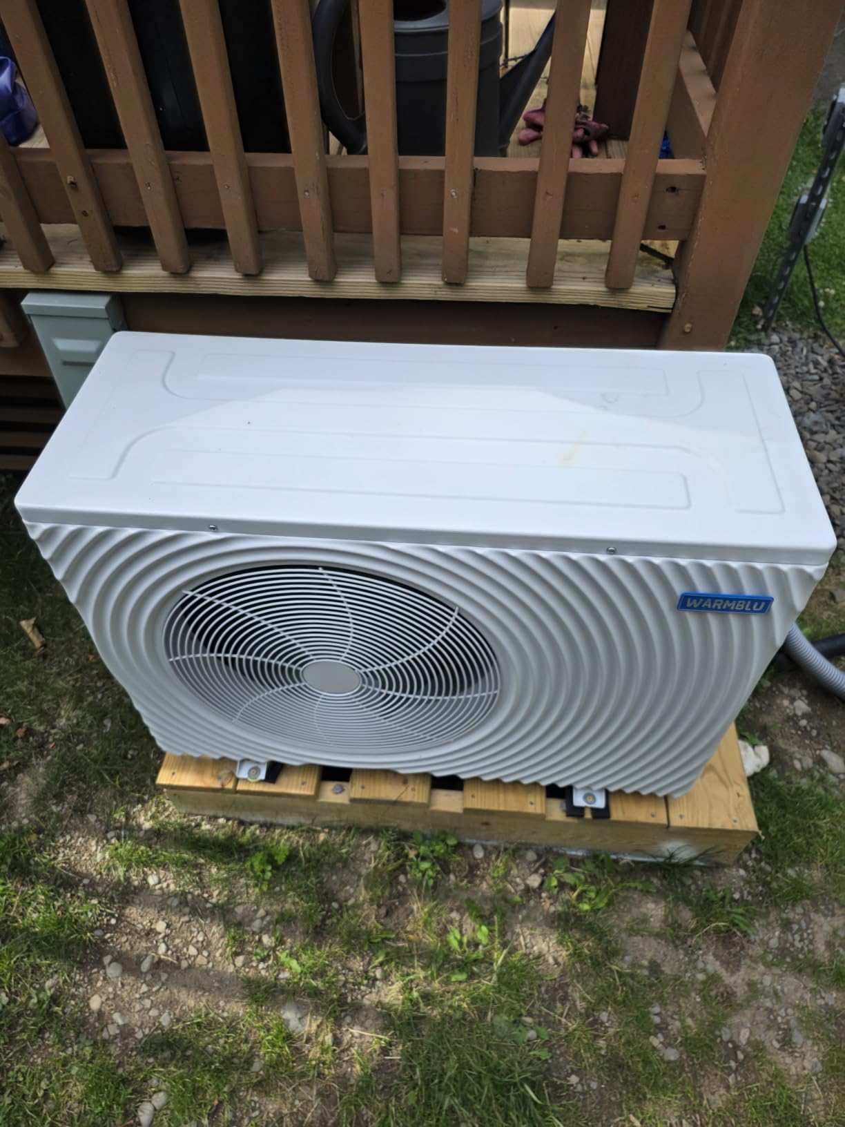 5,500 Gallons Above Ground Pool Heater 110V | H5 18,450BTU Swimming Pool Heat Pump High Efficiency COP4.1 Energy Save 45% Heating or Cooling Above Smart WiFi Control customer photo 1