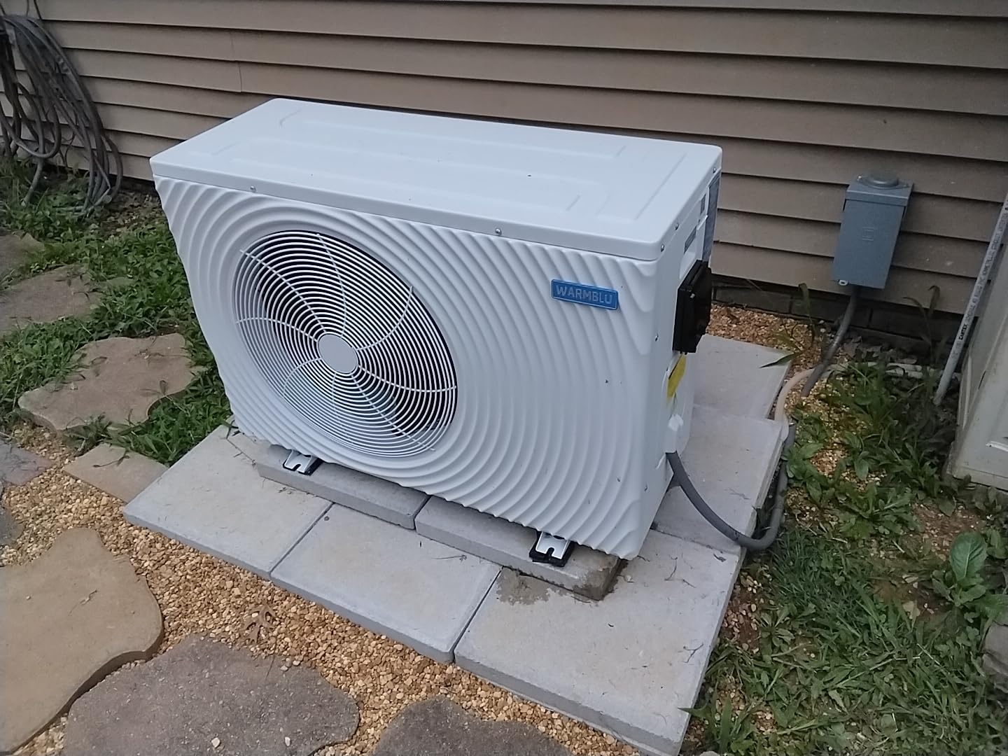 5,500 Gallons Above Ground Pool Heater 110V | H5 18,450BTU Swimming Pool Heat Pump High Efficiency COP4.1 Energy Save 45% Heating or Cooling Above Smart WiFi Control customer photo 2