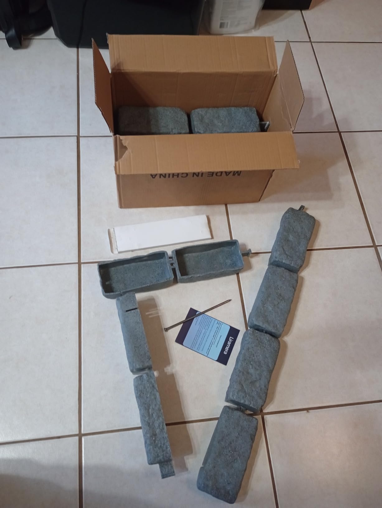Landscape Edging Stone for Lawn Edging, 12 Pack 24 Bricks 15.5FT Kit customer photo 2