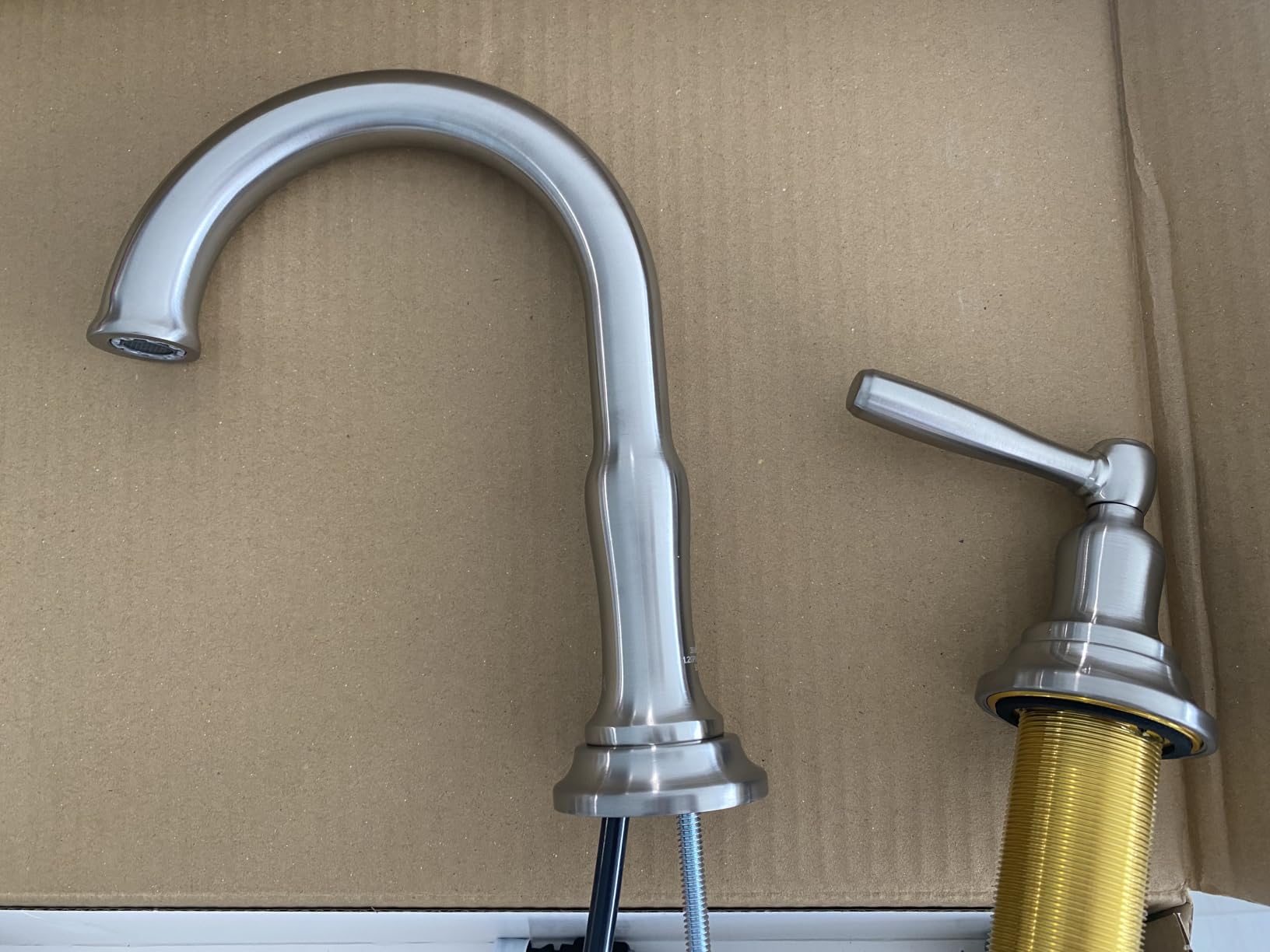 Delta Roe Matte Black Bathroom Faucet 3 Hole, 8 Inch Widespread Bathroom Sink Faucet for Vanity, Push-Pop Drain Assembly, Matte Black 35985LF-BL customer photo 2