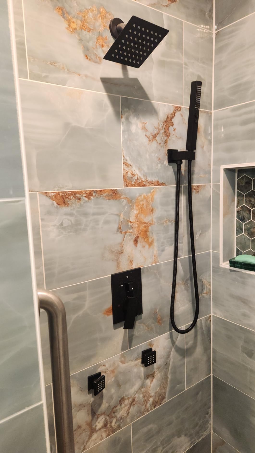 Shower System with Body Jets,Bostingner 12