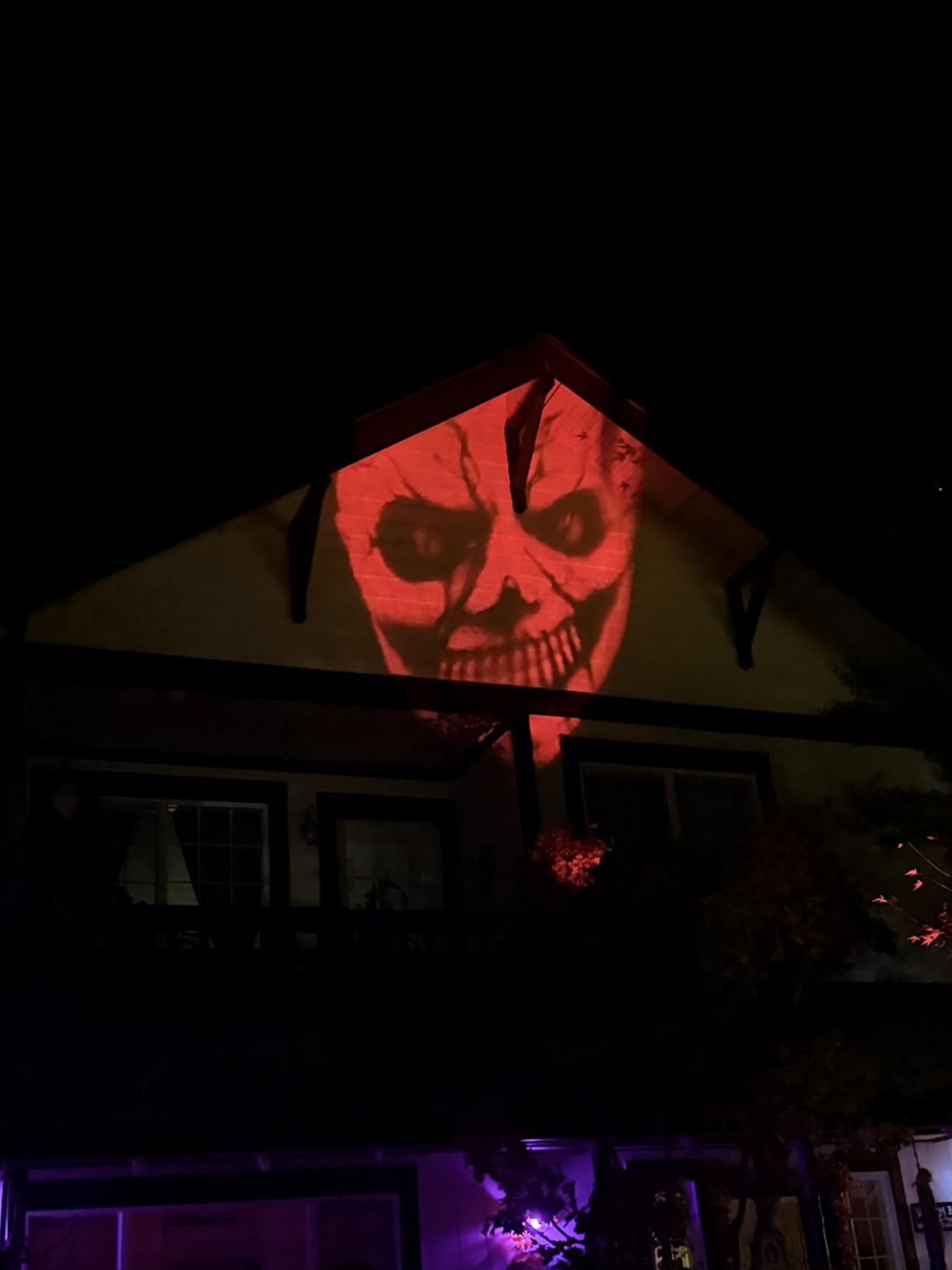 12 in 1 Halloween Decorations Outdoor - 3D Dynamic Halloween Projector Lights,Clearer Skull/Spider/Scarecrow/Pumpkin/Witch Cauldron HD Patterns,Night Light for Window Holiday Decor customer photo 1