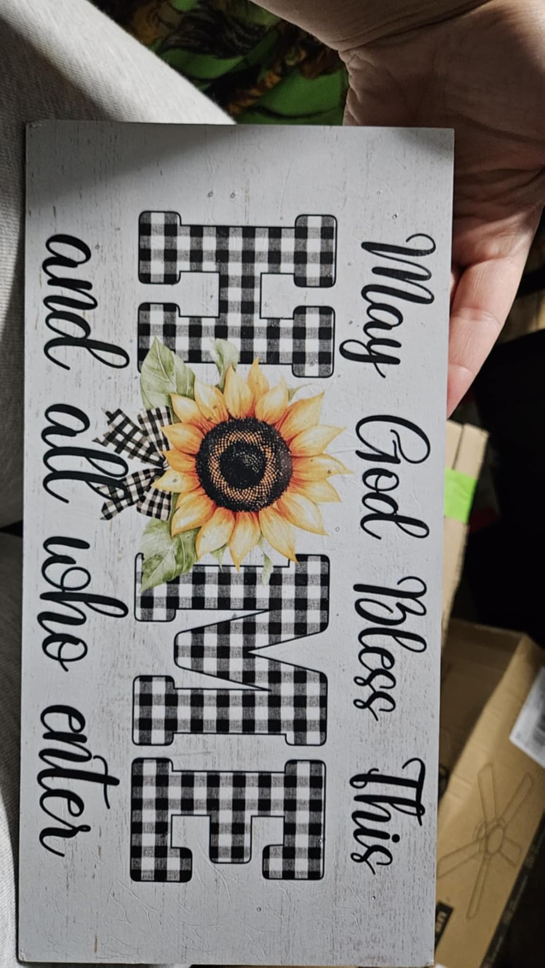 Grateful Thankful Blessed Thanksgiving Decorations Door Sign for Home | Thanksgiving Pumpkin Wooden Hanging Sign for Front Door Porch Garden Patio Farmhouse customer photo 1
