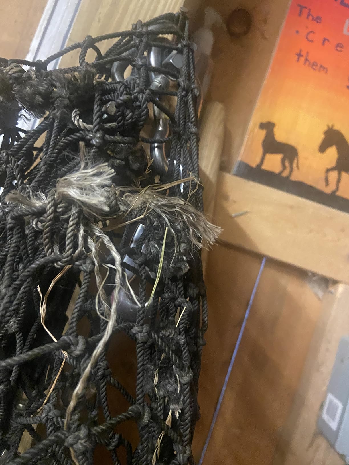 hay chix Half Bale Slow Feed Hay Net for Horses - 1 3/4