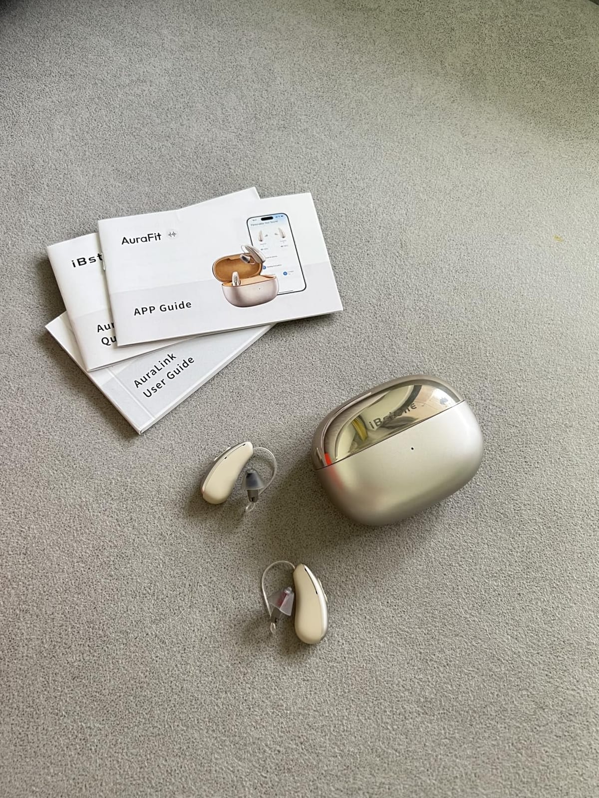 AuraLink Bluetooth Hearing Aids: App-Controlled Precise Fitting | AI Noise Reduction - Bluetooth Streaming - IP68 Waterproof - UV Cleaning customer photo 2
