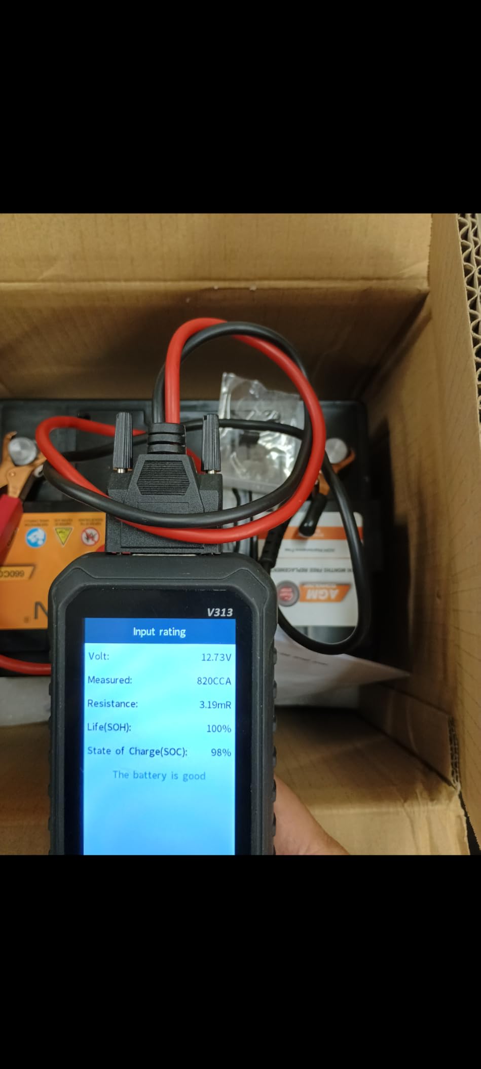 Group 35 Car Battery 12v 55AH 650CCA 88RC AGM Maintenance Free | BCI 35 Size Automotive Replacement Premium Start-Stop Battery customer photo 1
