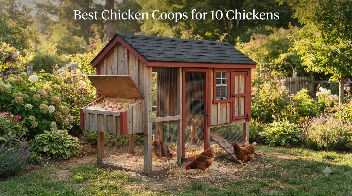 Best Chicken Coops for 10 Chickens