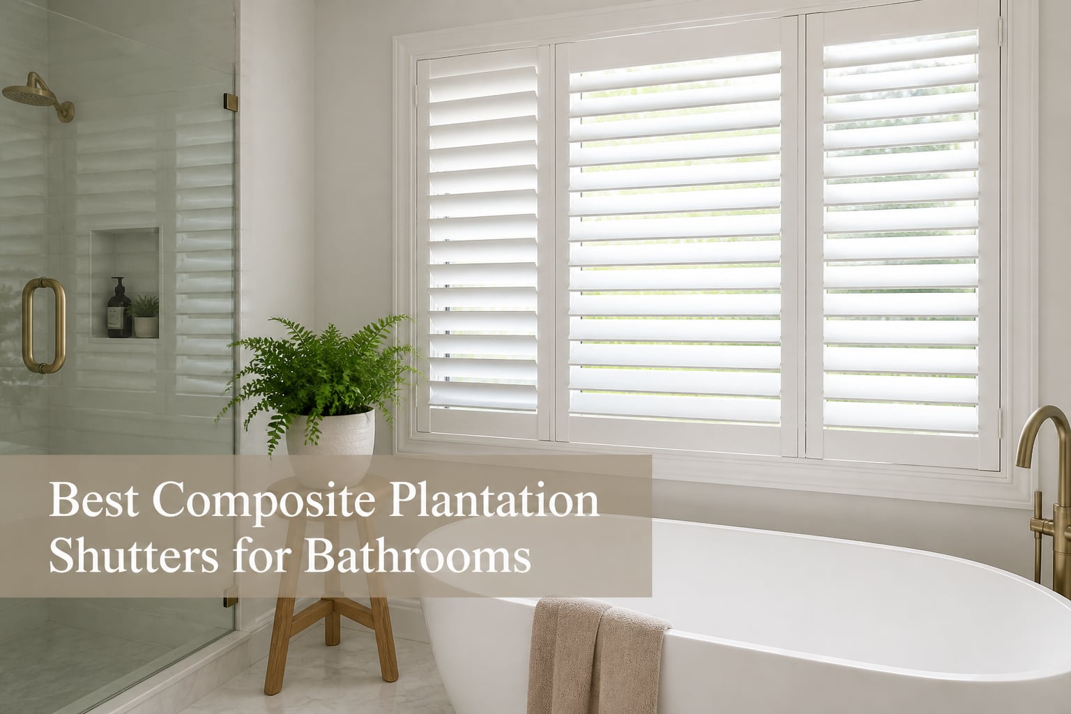 Best Composite Plantation Shutters for Bathrooms