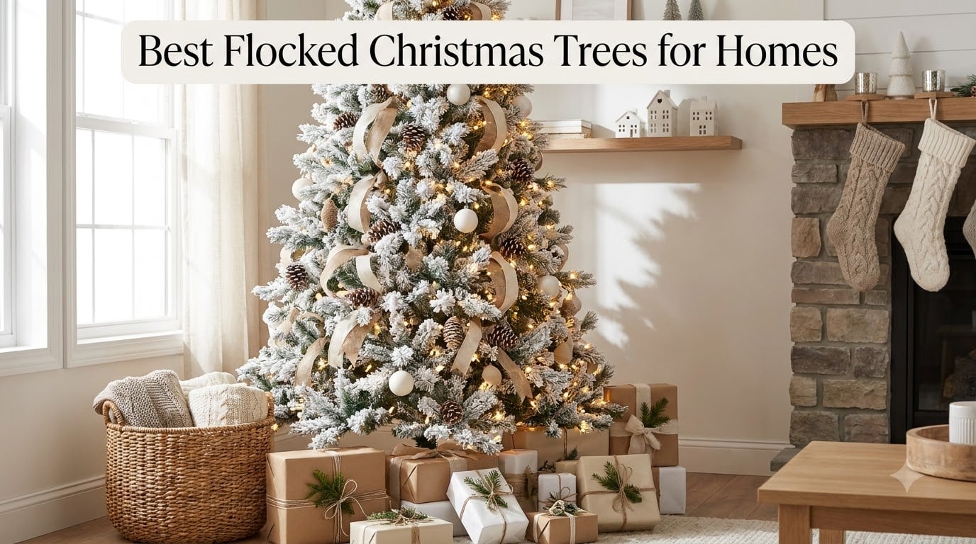 Best Flocked Christmas Trees for Homes