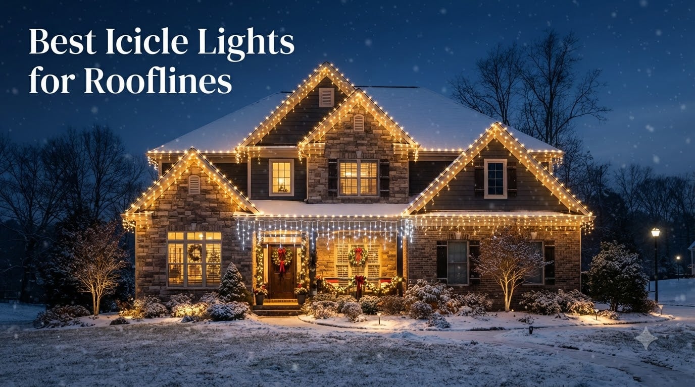 Best Icicle Lights for Rooflines