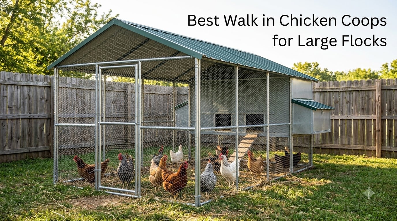Best Walk in Chicken Coops for Large Flocks