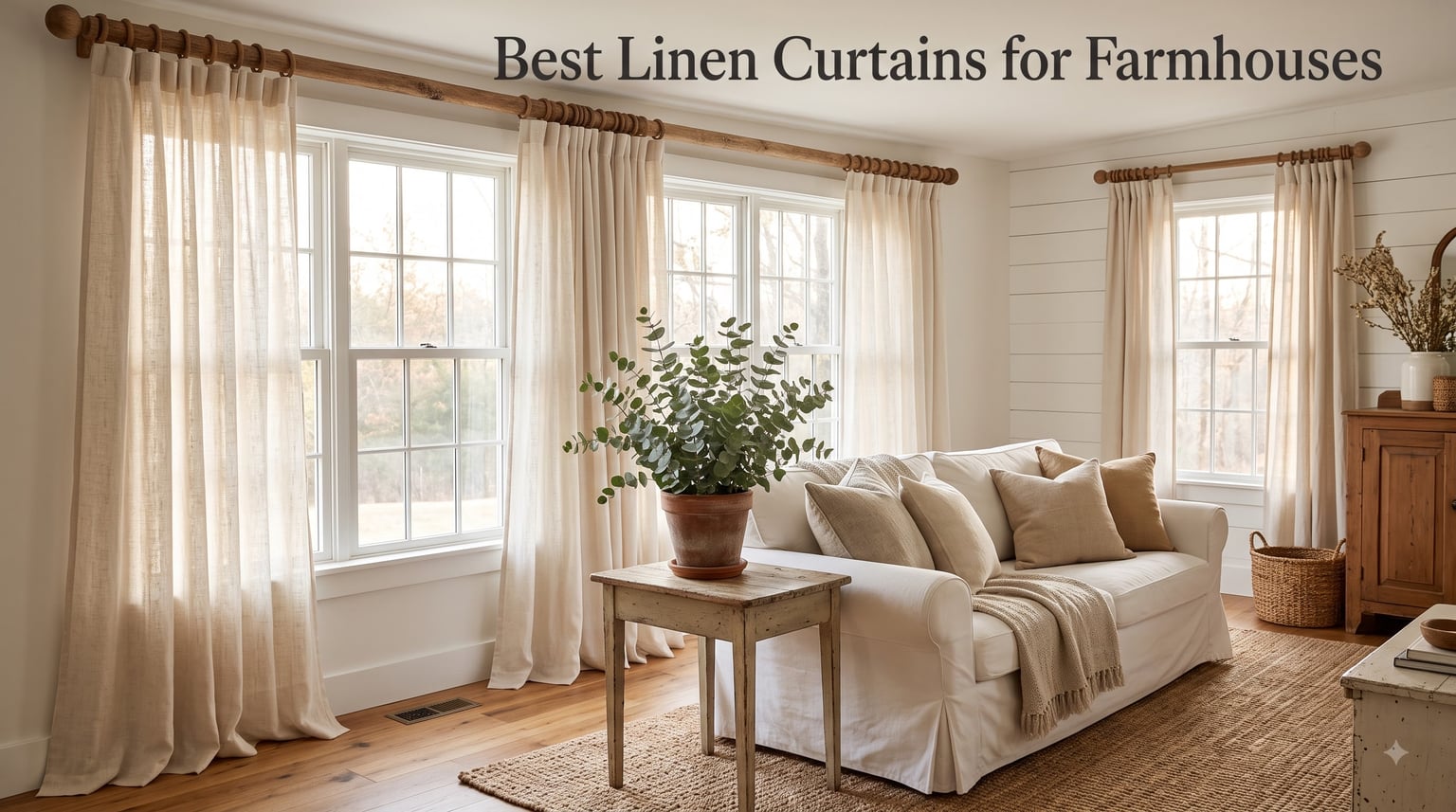 Best Linen Curtains for Farmhouses