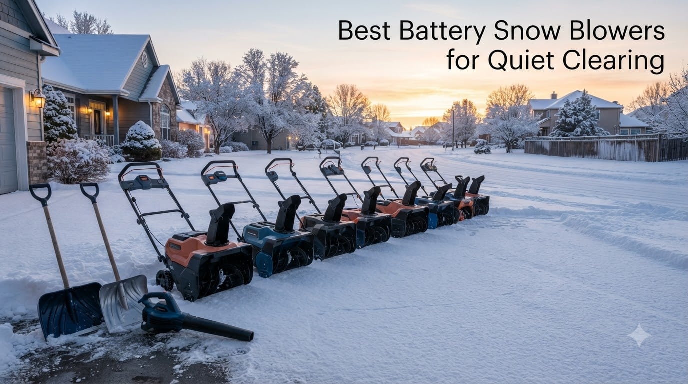 Best Battery Snow Blowers for Quiet Clearing