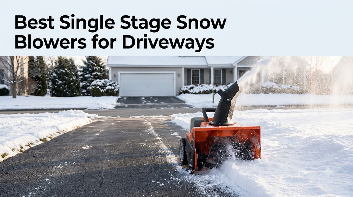 Best Single Stage Snow Blowers for Driveways