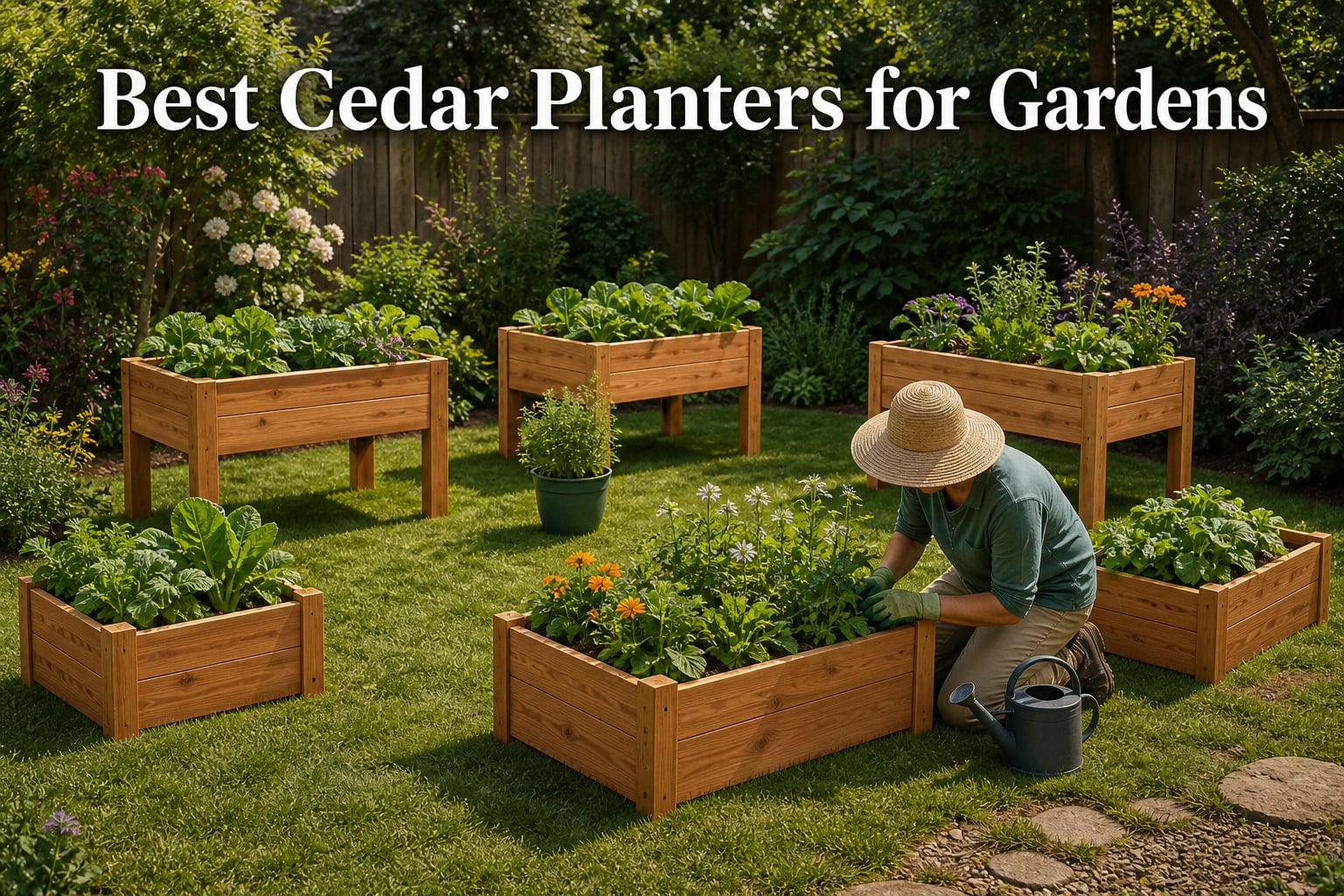 Best Cedar Planters for Gardens