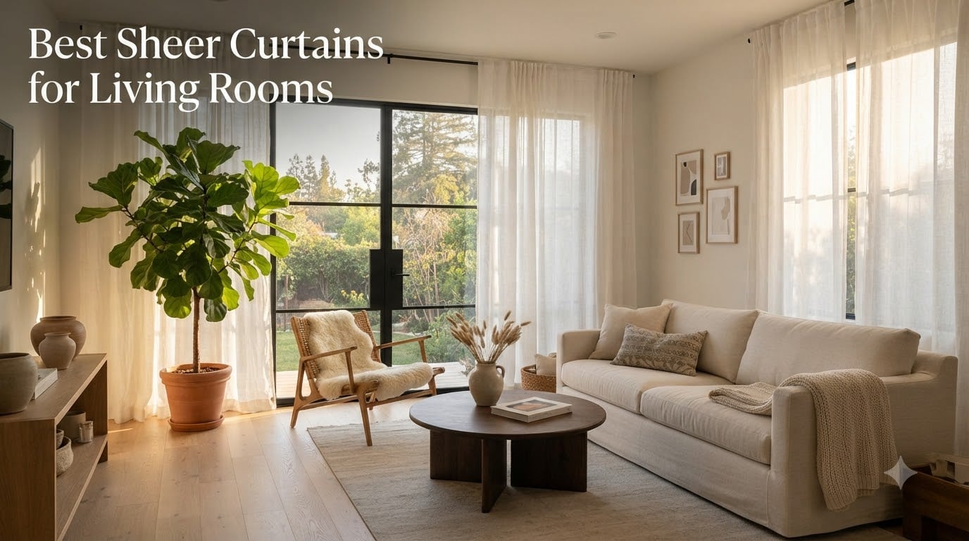 Best Sheer Curtains for Living Rooms