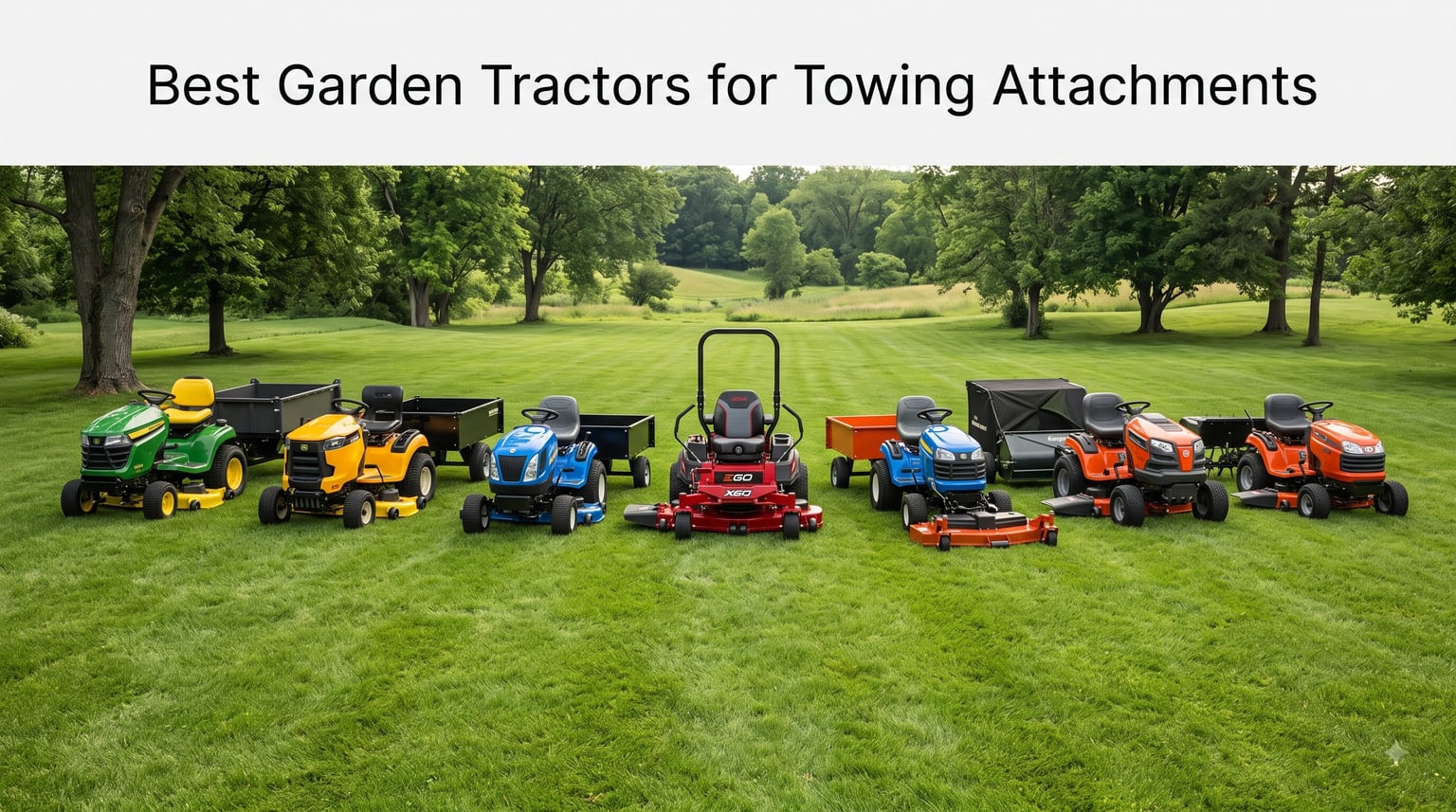 Best Garden Tractors for Towing Attachments