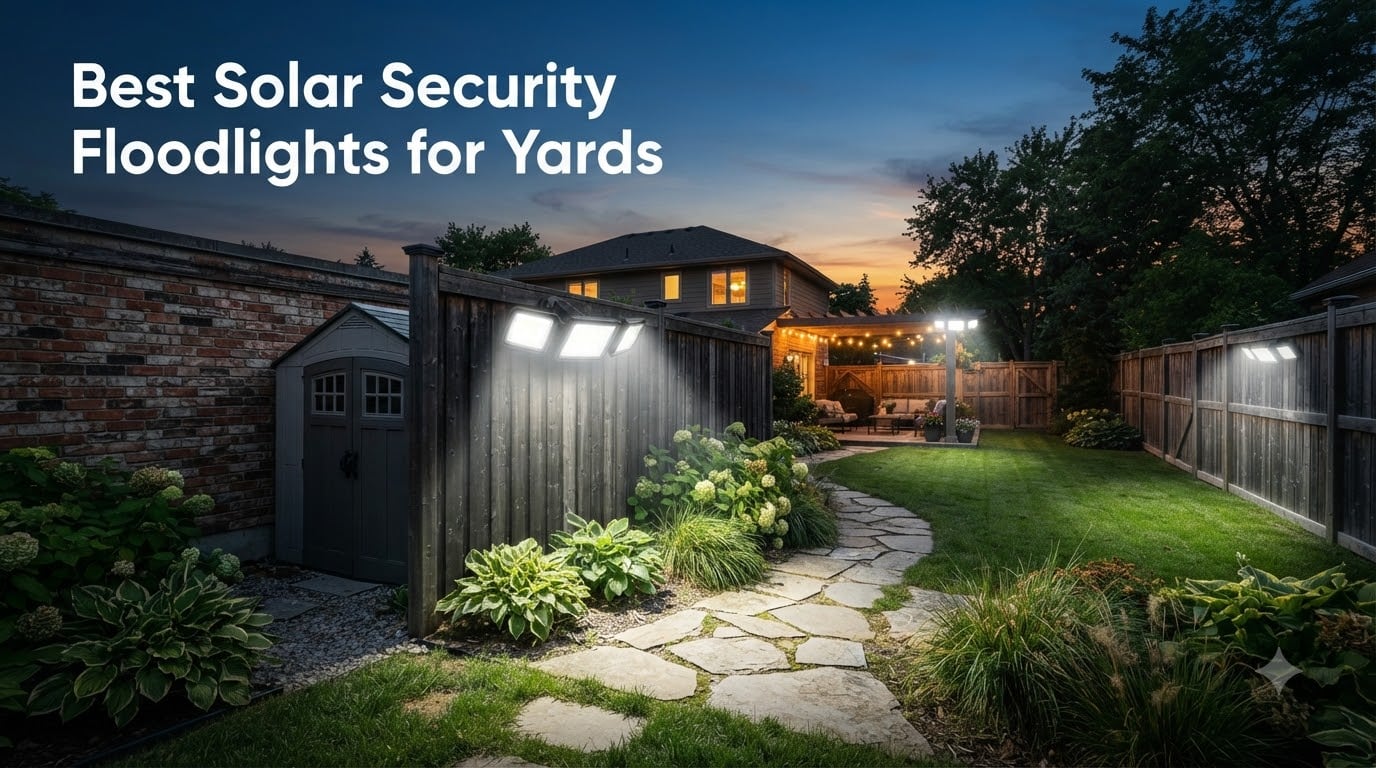 Best Solar Security Floodlights for Yards