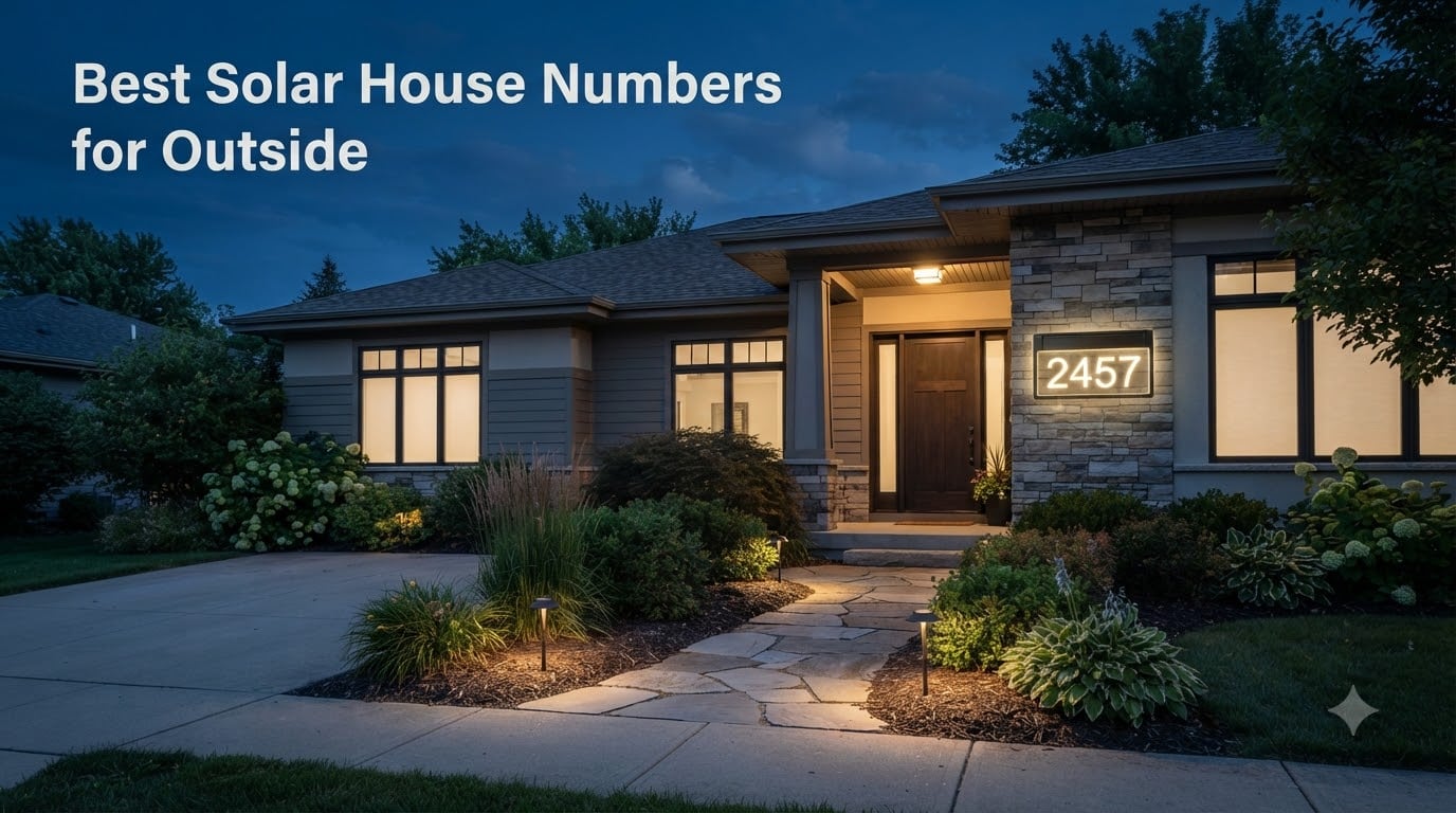 Best Solar House Numbers for Outside