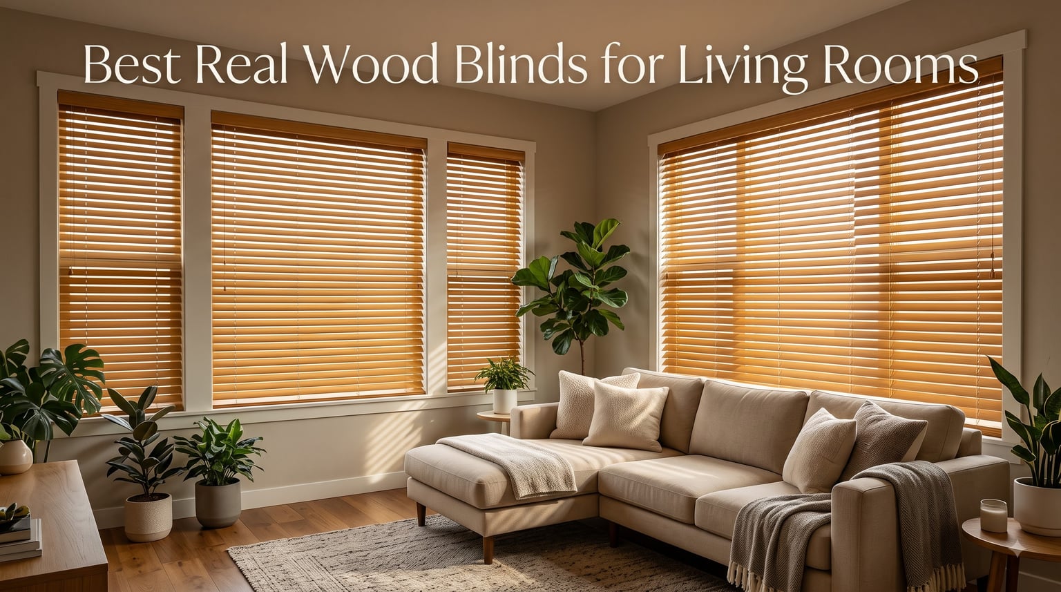 Best Real Wood Blinds for Living Rooms