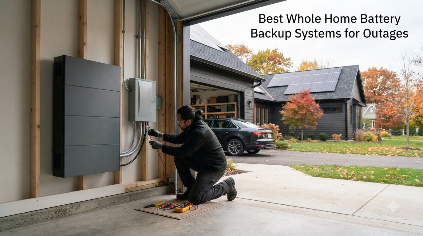 Best Whole Home Battery Backup Systems for Outages